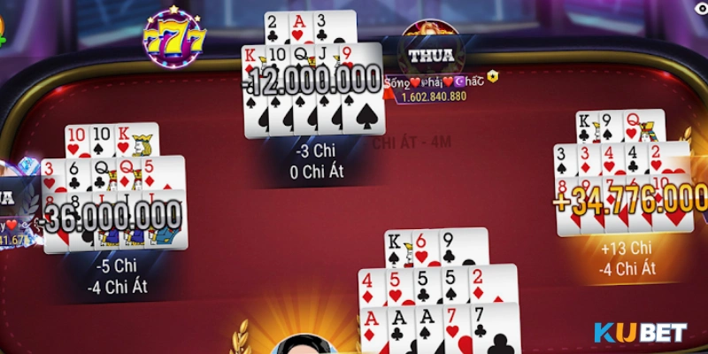 mậu binh là game xếp bài vào 3 chi để so sánh sức mạnh